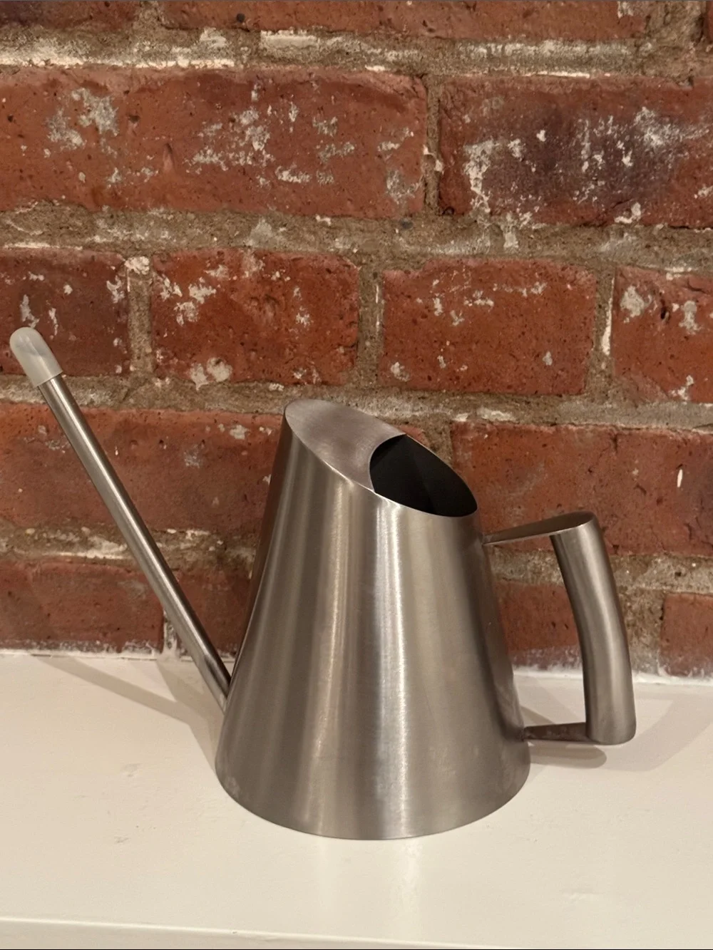 Stainless Steel watering can for indoor plants with long spout - new, never used - Picture 1 of 3